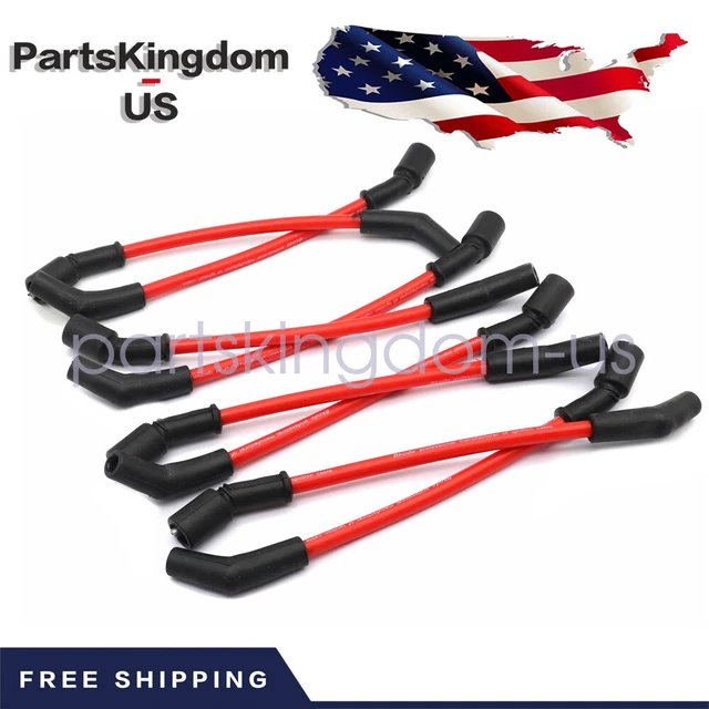 thumbnail image 2 of Ton's Performance 10mm Red Low Ohm Spark Plug Wires For 99-13 Chevy GMC 4.8 5.3 6.0 6.2 V8 LS - TONS-11LSOE-10MM-RD 2 of 5