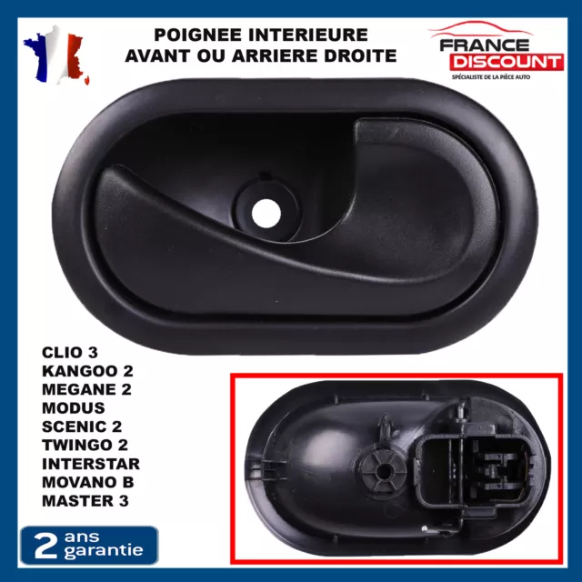 Poignée de Porte AVANT ou ARRIERE Droite Pour Clio 3 Megane 2 Kangoo Twingo