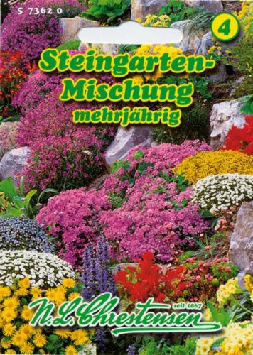 N.L.Chrestensen Steingarten-Mischung mehrjährig Stauden Samen Blumen 573620