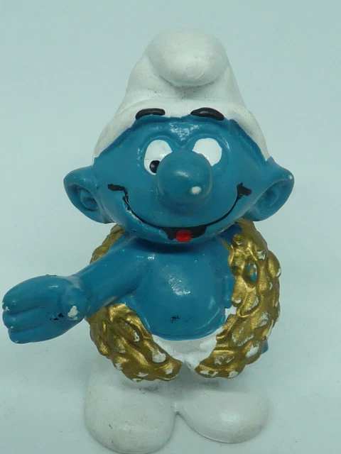 Figurine Ancienne Schtroumpf En PVC - Modèle D10, Occasion, Collection Vintage