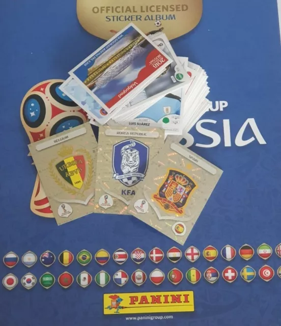 Panini FIFA World Cup Russia 2018 Stickers - pick 5 for £1.5