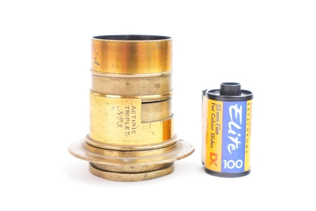 Objectif Photo Petzval Millet 220mm F/4 – Laiton – Occasion Avec Bouchons