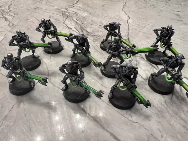 10 NECRON WARRIORS Warhammer 40.000 40K Juegos Taller GW Pintados