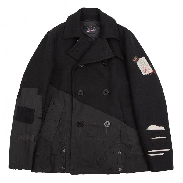 PAUL & SHARK By GREG LAUREN Remake Wool Peacoat Size S(K-112054)