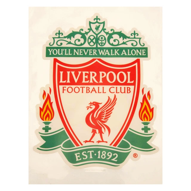 Liverpool FC You�'ll Never Walk Alone Crest A4 Car Decal (TA10409)
