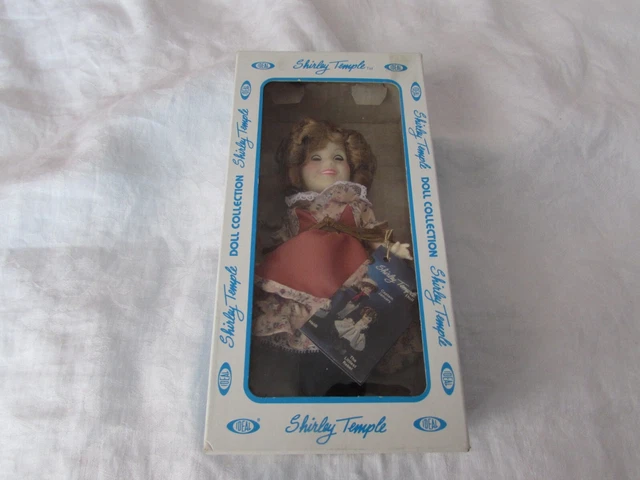 VTG 1983 vinyl 8" SHIRLEY TEMPLE DOLL Ideal NRFB Suzanna sleep eyes 1096-112322