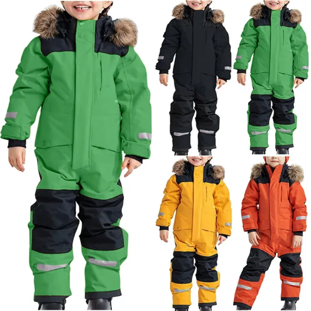 Winter Snowsuit Children's Boys Ski Suit Thermal  Warm Snow Windproof Suit