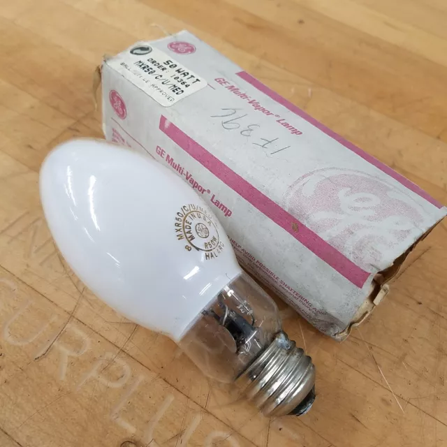 GE MXR50/C/U/MED 50-Watt Multi-Vapor Metal Halide Lamp Light Bulb - NEW