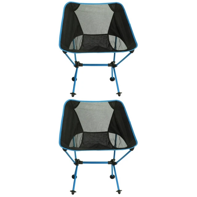 2 piezas silla informal ligera y plegable para mochila de pesca senderismo pesca