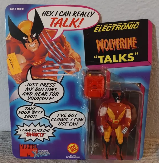 Marvel X-men Electronic Cyclops Talks Action Figure Toy Biz 1991 Super Hero  for sale online