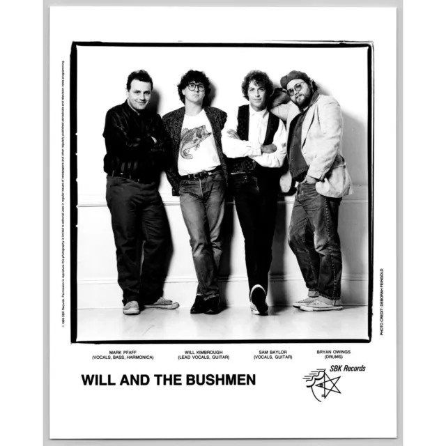 Will and the Bushmen Kimbrough Pop Rock College 80s-90s Glossy Music Press Photo