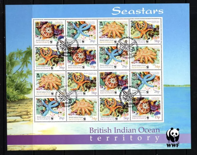 British Indian Ocean Territory - 2001 Endangered Species  Mini Sheet Used