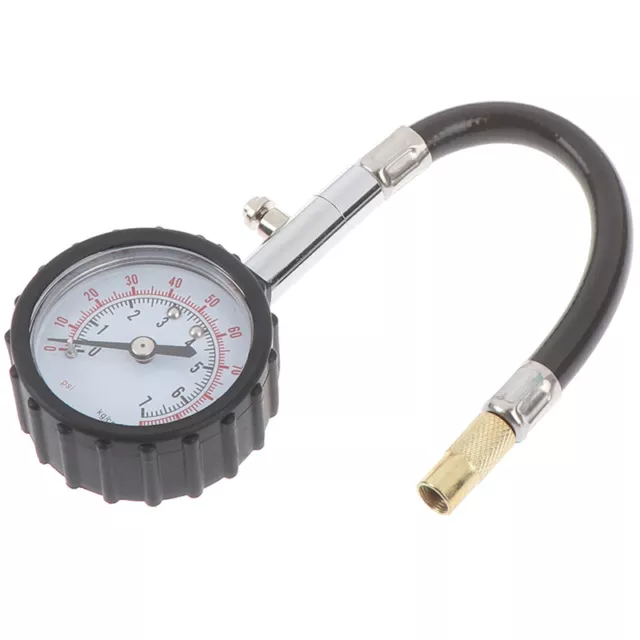 Auto car truck motor tyre tire air pressure gauge dial meter tester 0-100-DC