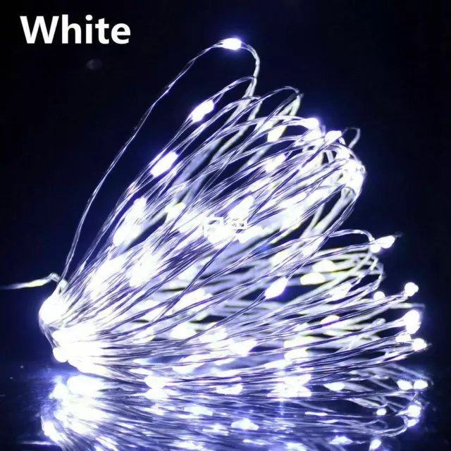 50/100/200LED DIY Micro Copper Wire Fairy String Lights Party Decor USB Plug In