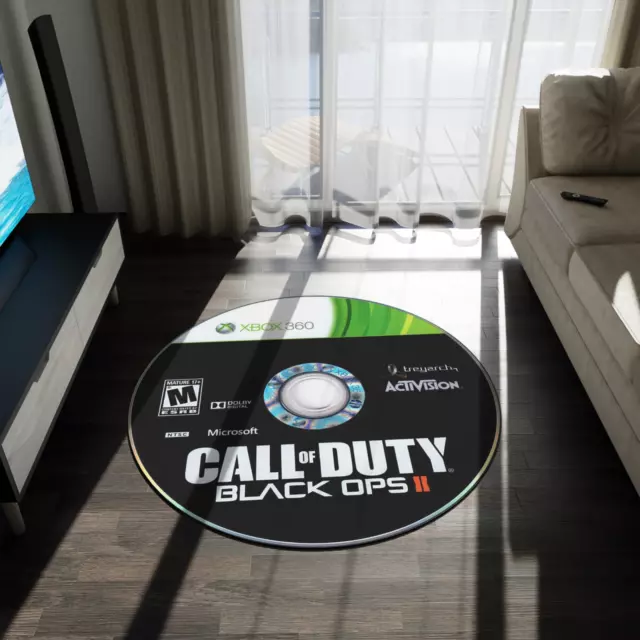 Black ops 2 rug Call of Duty gifts disc rug Xbox gift gaming decor soft carpet