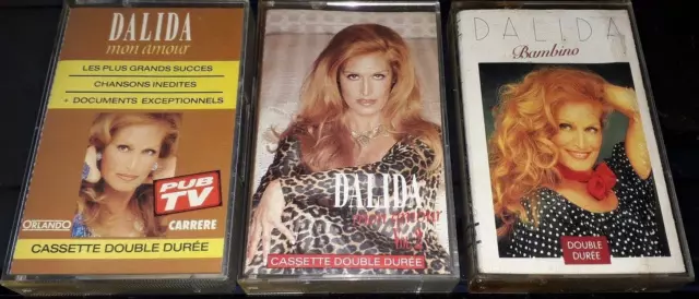 Dalida Mon Amour Volume 1 Et 2 Et Bambino Lot De 3 K7 Cassette Audio