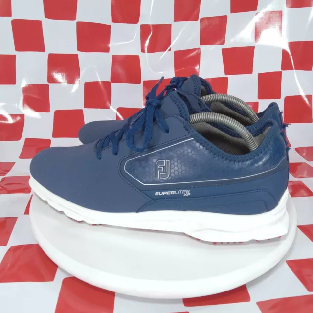 FOOTJOY MEN'S SUPERLITES XP Spikeless Golf Shoes Blue Sz 10 Sneakers ...