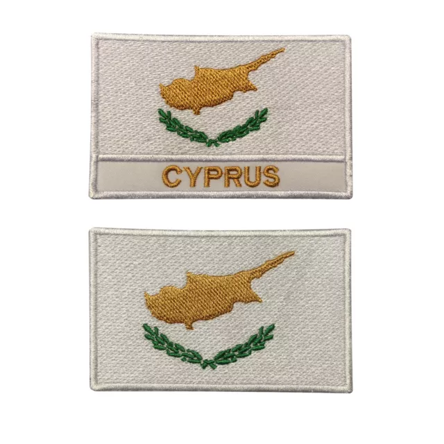 CYPRUS Flag Iron on Sew on Embroidered Patch Appliques For Clothes