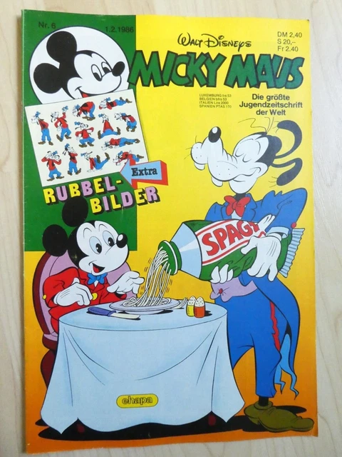 Walt Disneys Micky Maus Heft Nr. 6 vom 1.2.1986