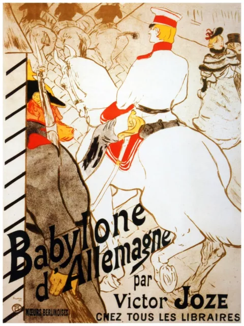 2545.Babylon German Acting quality Poster.Nouveau Decorative design Art.