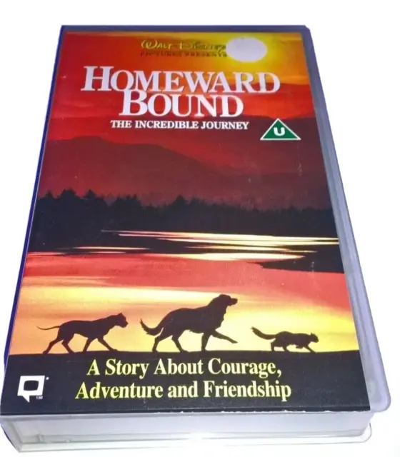 WALT DISNEY HOMEWARD Bound The Incredible Journey VHS Tape Movie 1993 ...