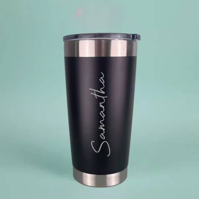 Personalised Thermos Insulated Cup Travel Mug Coffee Tea Flasks Drinker Hot Cold