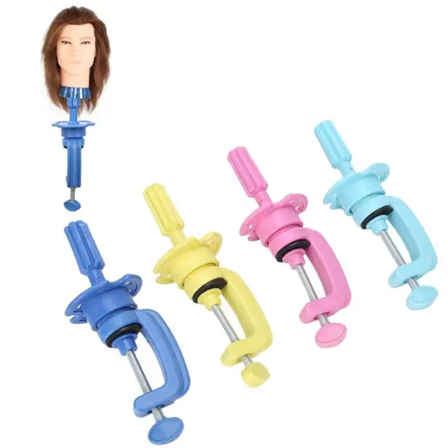 4Pcs Wig Head Stand Adjustable Mannequin Training Head Clamp/Stand Hairdressing