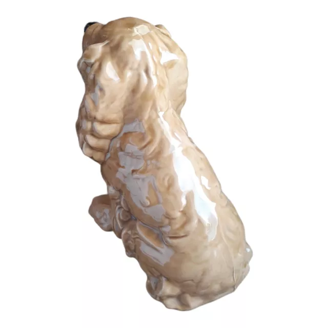 Vtg Studio Sitting Cocker Spaniel Puppy Dog Figurine Large 11" Garden Ceramic 7