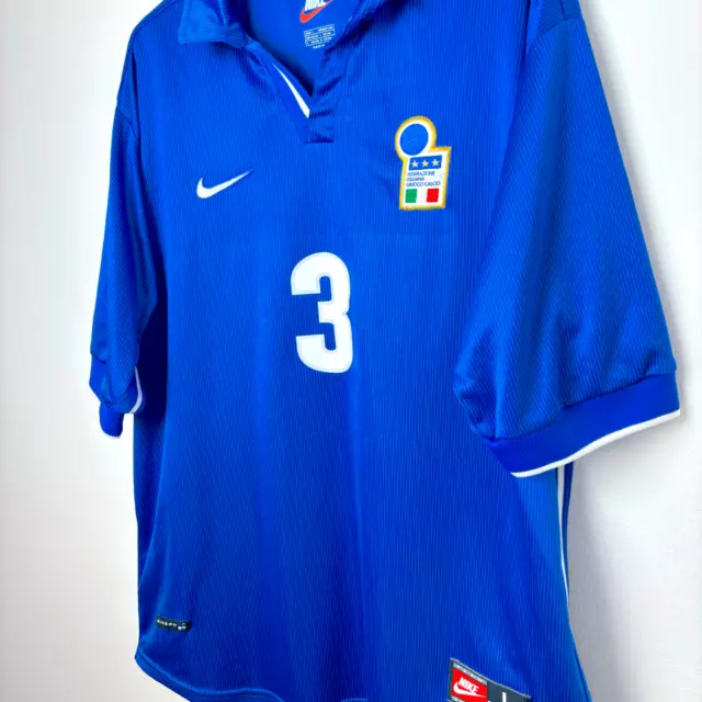 Original Italien Italien WM 1997-1998 Heimfußball Shirt Trikot Fußball Nike 3