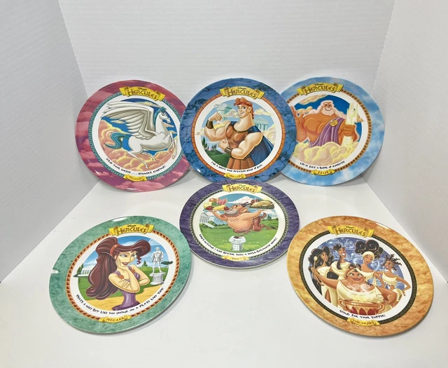 DISNEY'S HERCULES MCDONALD'S Collector Plates Plastic Complete Set 1997