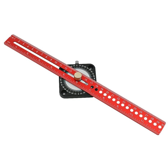 Regolatore Lavorazione Legno 12 Pollici Lega Alluminio Disegno Parallelo Verticale Crossi P9Q4