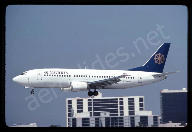 Morris Air Boeing 737-300 N744MA Apr 93 Kodachrome Aircraft Slide/Dia