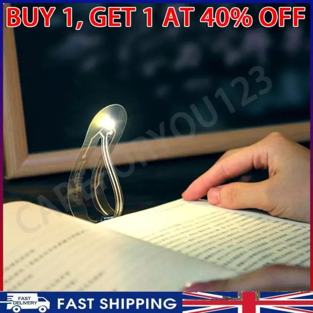 #F Ultra Thin LED Mini Bookmark Lamp Folding Book Lights Eye Protection Light