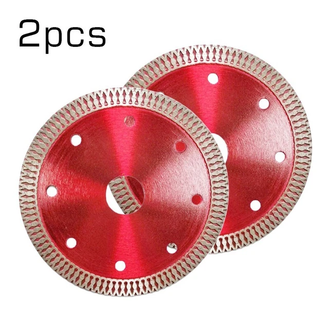 2 piezas hoja de sierra circular de diamante porcelana baldosas de cerámica discos de corte 110 mm