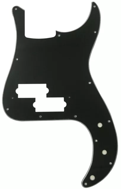 Custom For Fender Japan Precision Bass Guitar Pickguard Scratch,3 Ply Black