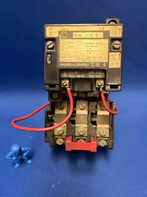Square D 8536SBG2 Motor Starter, Series A, NEMA 0, 110/120V 50/60 Hz