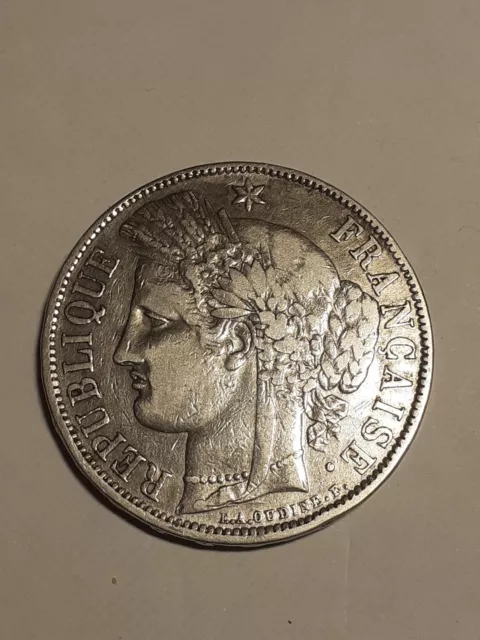 Bague Pièce De Monnaie 5 Francs Cérès En Argent - Anneau Simple - Neuf Avec étiquettes