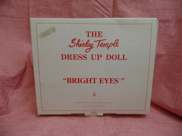 The Shirley Temple Dress Up Doll   BRIGHTEYES   Outfit  Danbury Mint - NIB