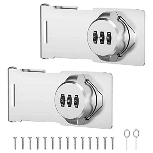 2 PCS Cabinet Door Lock -Theft Password Lock Card Drawer Lock W6J8