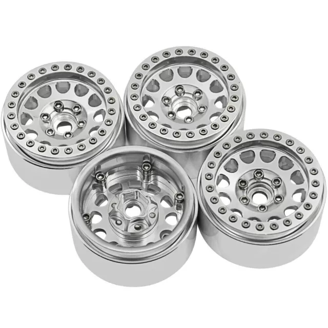 FLYXM 1.9'' Alloy Metal Beadlock Wheel Rim for 1/10 SCX10 RC4WD D90 TRX4 RC Car