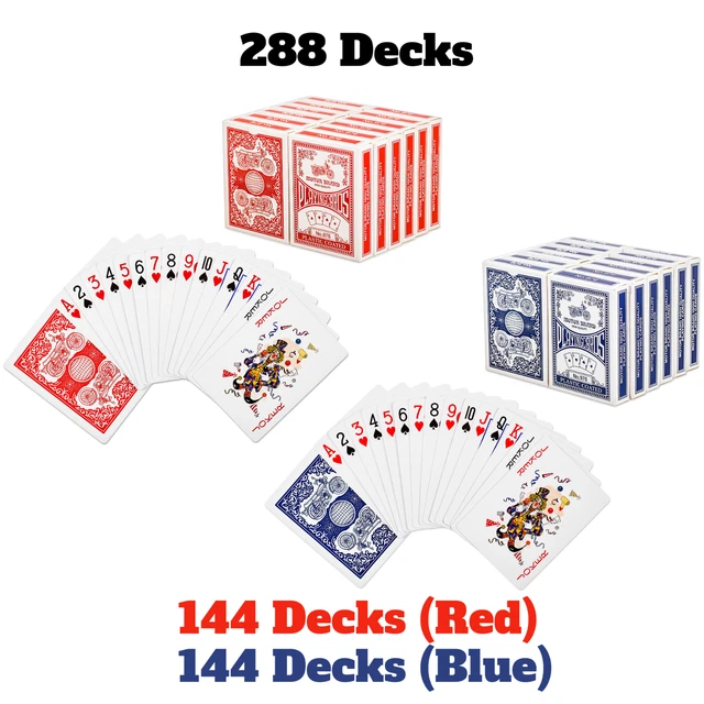 PLAYING CARDS POKER Size Standard Index 288 Decks Player's Board Game