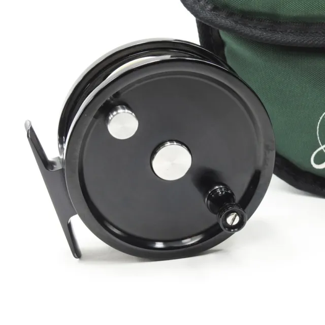 Abel Super 4 Fly Fishing Reel. Platinum Finish. Made in USA.
