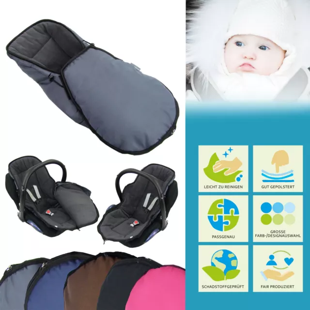 Bambiniwelt Saco de Invierno Paseo para Silla Portabebés De Maxi-Cosi con Polar