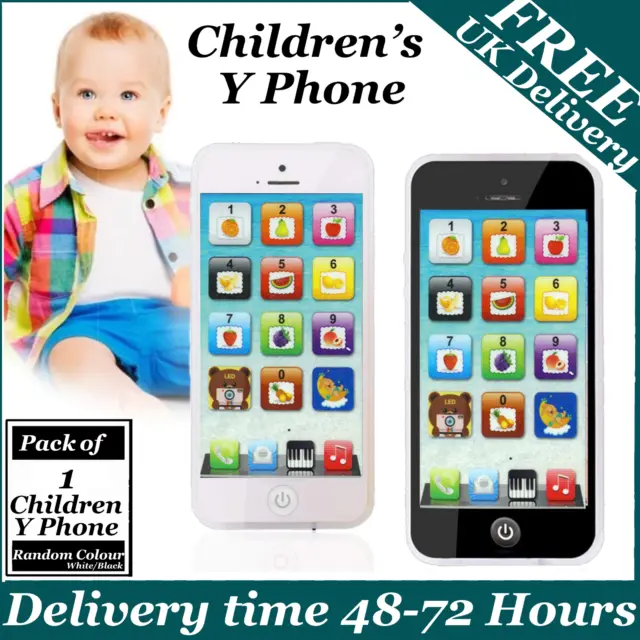 2xChildren Y-Phone Educational Montessori Learning Kids Toy Phone Baby iPhone 5s