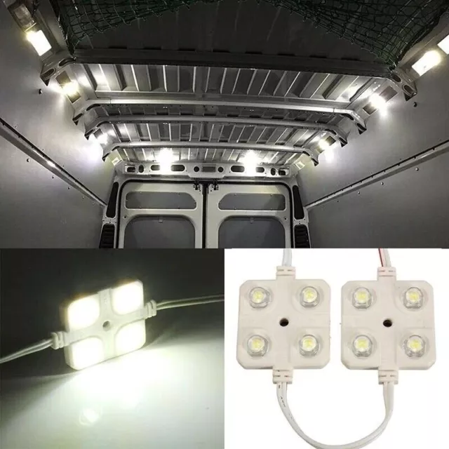 12 V LED LICHT Kit 20 LEDs Innenraum Ultra Hell für Van Wohnmobil Wohnwagen Boot Auto