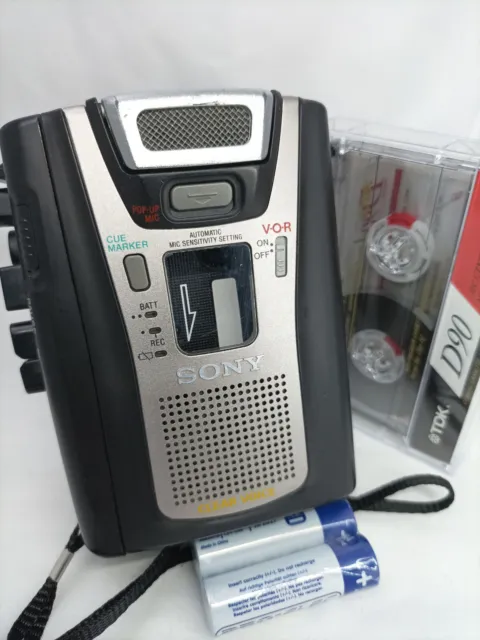 Sony TCM-465V Pressman Voice Recorder Standard Cassette Dictaphone Dictation VOR