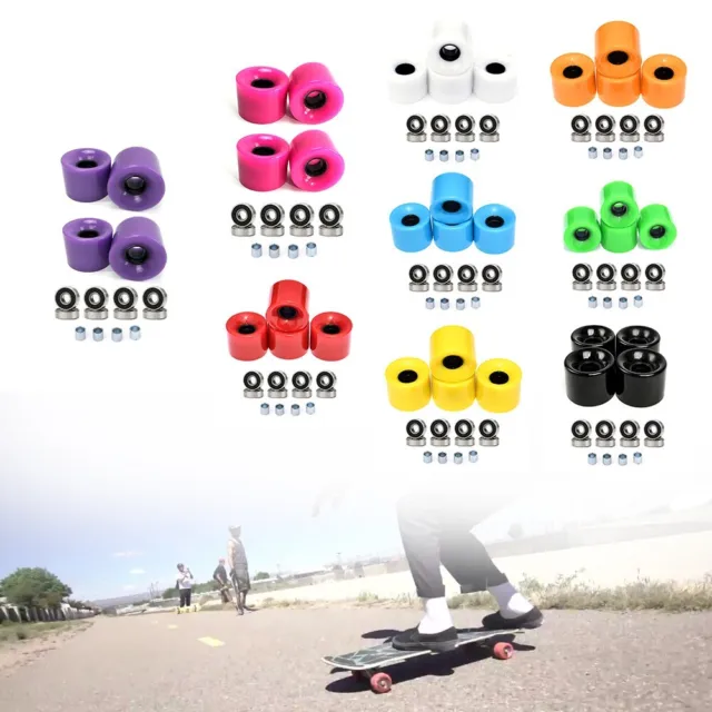 Roulements tous temps ABEC9 4 pi??ces 60 x 45 mm 78A roues de skateboard longboa