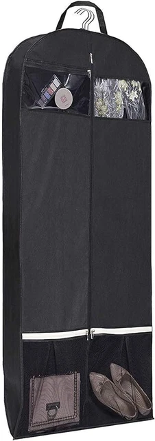 54-INCH TRIFOLD DRESS GARMENT BAGS Suit Hanging Travel Storage Cover Shoe Pocket