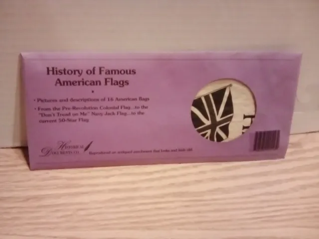 Historical Documents Co. History of Famous American Flags Reproduced on antiqued