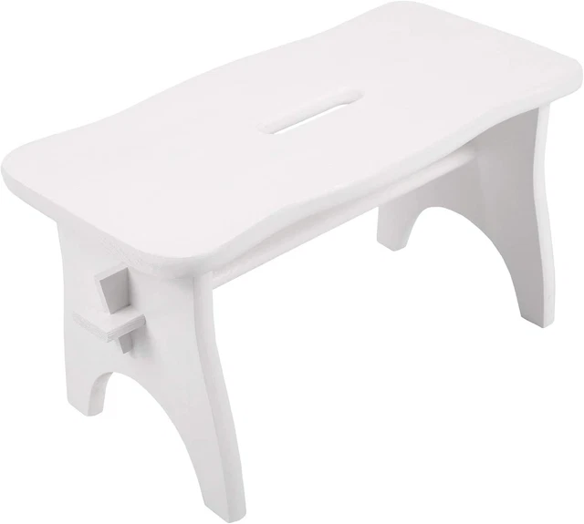 Piccolo Sgabello in Legno, Gradino Cucina Bambini | 38 X 19 X 21 Cm | Sgabello B
